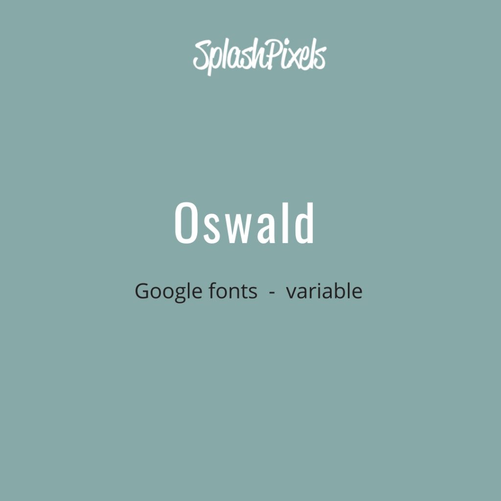 Google-Fonts-Oswald