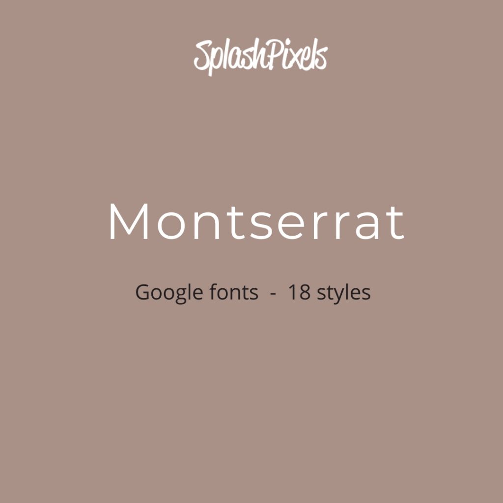 Google-Fonts-Montserrat
