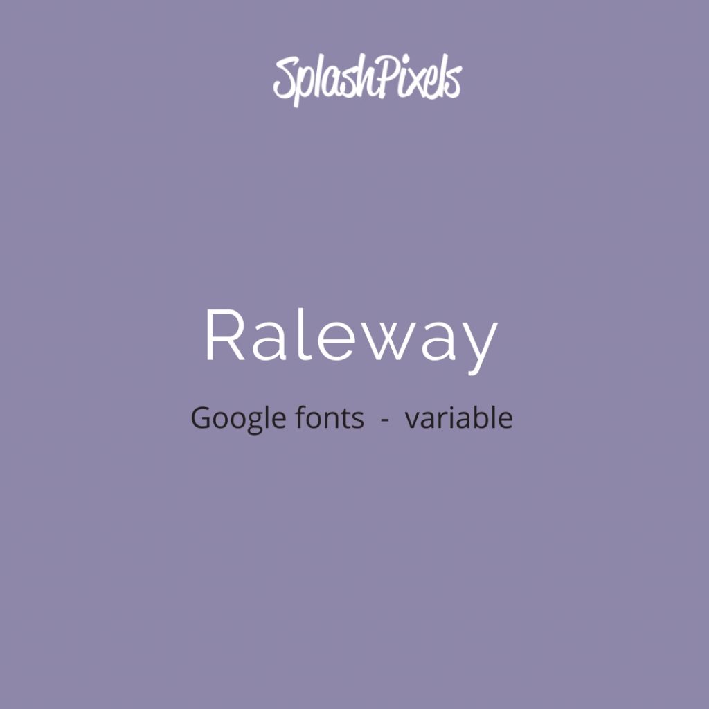 Google-Fonts-Raleway