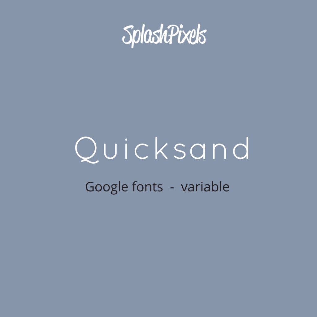 Google-Fonts-Quicksand
